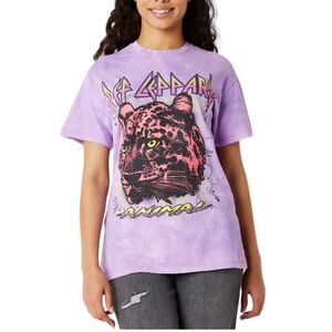 Def Leopard Animal Short Sleeve Shirt